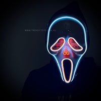 LED Light Up Scream Mask Ghost Face Halloween party