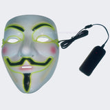 White anonymous guy fawkes mask