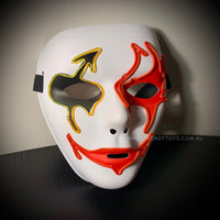 A light up masquerade mask