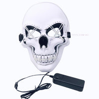 LED Light Up Skull Mask party Halloween