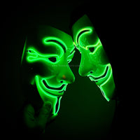 LED Light Up Mask Guy Fawkes Anonymous Hacker